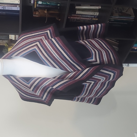 JOIE Dagna 100% Wool Open Cascade Stripe Cardigan - Picture 5 of 10